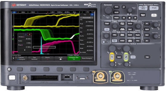 Keysight MSOX3102G Παλμογράφος & Γεννήτρια Συχνοτήτων Πάγκου 1000MHz με 2 Αναλογικά Κανάλια και 8.5" Οθόνη