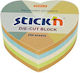 Stick'N Selbstklebende Notizblöcke in Würfelform 250 Blätter Heart 6.7x6.7Stück Recycled