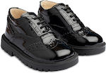 Babywalker Baptism Leather Oxfords Black