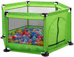 Ball Pit made of Fabric Green