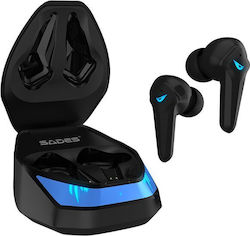 Sades Wings 200 In-ear Bluetooth Handsfree Căști cu husă de încărcare Negră