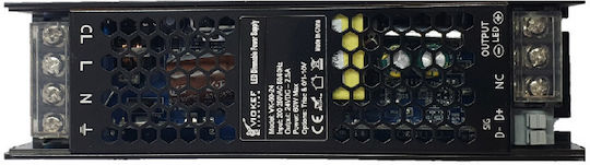 Viokef LED Power Supply IP20 Power 60W with Output Voltage 24V