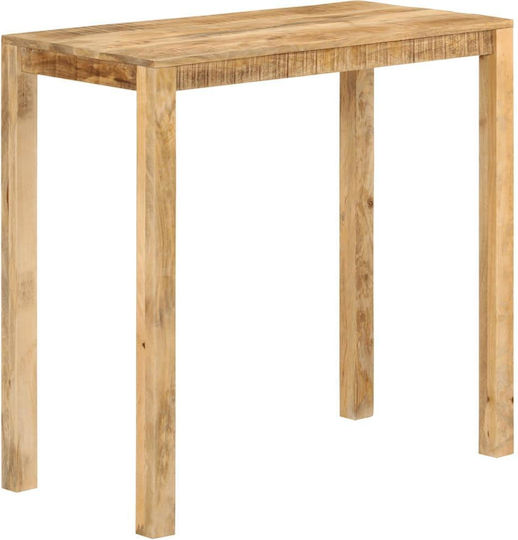 Table Bar from Solid Wood Natural 112x55x108cm