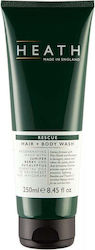 Heath Rescue Bubble Bath for Men with Carbon and Eucalyptus Scent 250ml