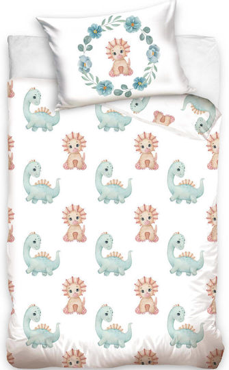 Carbotex Baby Duvet Cover Set With Pillowcase White 100x135cm