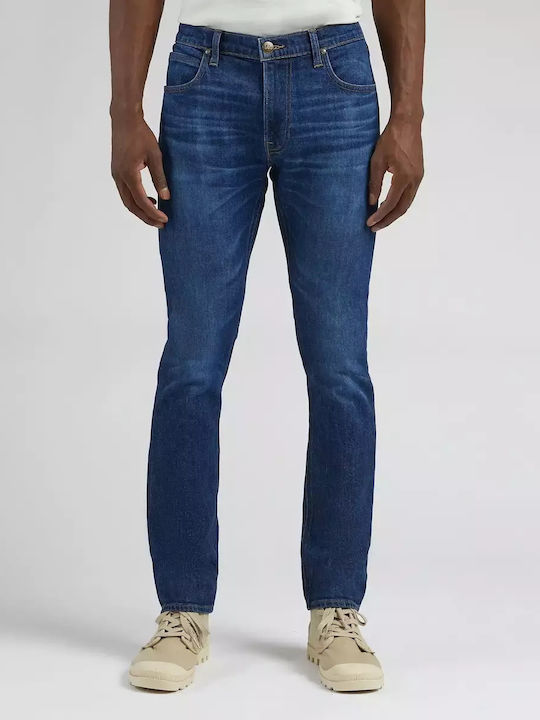 Luke Ανδρικό Παντελόνι Τζιν με Slim Tapered Εφαρμογή Navy Μπλε