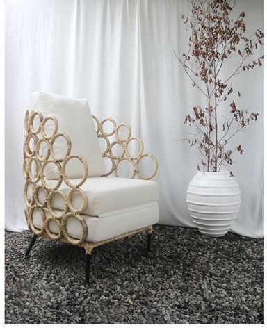 Πολυθρόνα Ringer 60x75x81cm Φυσικό Χρώμα
