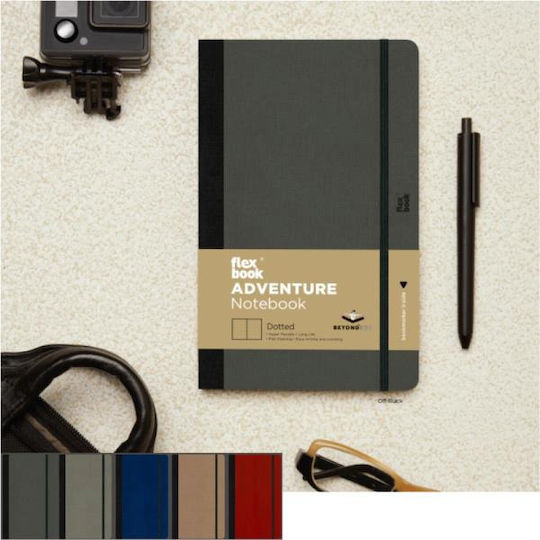The Writing Fields Adventure Σημειωματάριο A5 192 Φύλλων Ριγέ με Λάστιχο (Διάφορα Χρώματα)