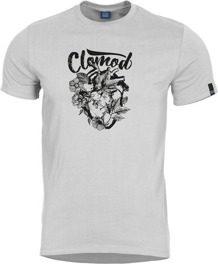 Pentagon Clomod Flower Heart T-shirt σε Λευκό χρώμα