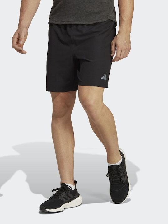 Adidas Workout Knurling Bermudă Sportivă de Bărbați Neagră