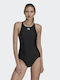 adidas Tape One-Piece Swimsuit Black