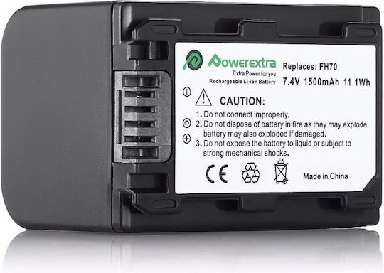 Powerextra Батерия за видеокамера SN-FH70 Литиево-йонна Li-ion