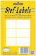 Stef Labels 40Stück Klebeetiketten in Weiß Farbe 29x48mm