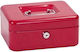 Alco Cash Box with Lock Red 4007735841126
