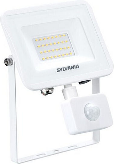 Sylvania Waterproof LED Flood Light 28W Natural White with Motion Sensor IP54