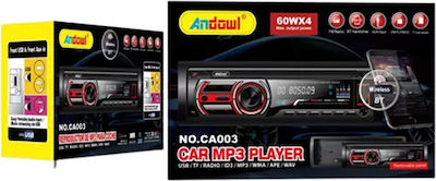Andowl Car Audio System 1DIN (Bluetooth/USB/AUX)