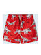 Mayoral Dinosaur Kids Swimwear Swim Shorts Red