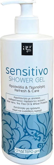 Ag Pharm Sensitivo Refresh & Care Gel De Duș Cu Arbore De Ceai Calmant 500ml