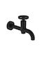 Teorema Wall Black Matt Built-in Mixer & Spout Set for for Bathroom Sink 1 Exit Black