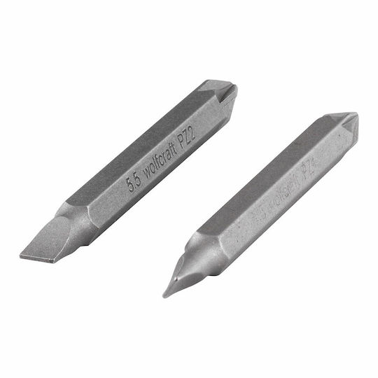Wolfcraft Сет 2 Битове за Винтоверт Равен / Кръст