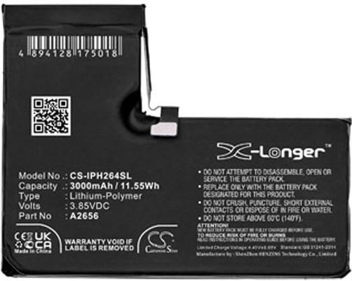 A2656 Compatible Replacement Battery 3000mAh for Apple iPhone 13 Pro
