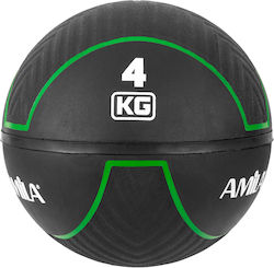 Amila 90708 Medicine Ball 25.5cm 4kg Black