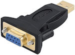 Powertech Μετατροπέας USB-A male σε RS232 female (CAB-U152)