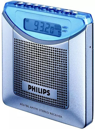 Philips AE 6780 Mini Radio Battery Silver