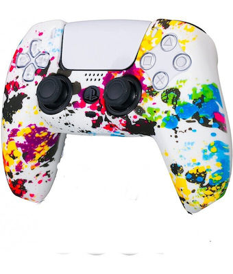 Silicone PS5 Controller Skin Multi Color White