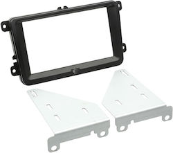 Dashboard conversion frame in 2 Din for Seat / Volkswagen / Skoda