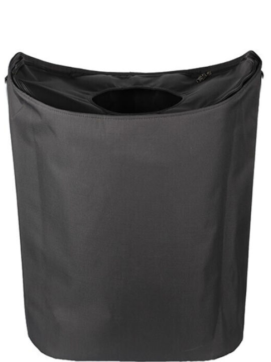 General Trade Collapsible Fabric Laundry Basket 52x32x68cm Gray Dark