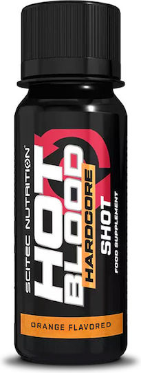 Scitec Nutrition Hot Blood Hardcore Shot Специално Хранителна Добавка 60ml Портокал