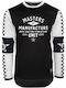 Unit Draft MX Pentru bărbați Tricou Motocross Mânecă lungă Black/White