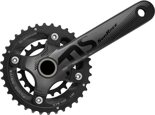 SunRace Bicycle Crankset Crankset 175mm 36/22T 10 Speed with Bottom Bracket