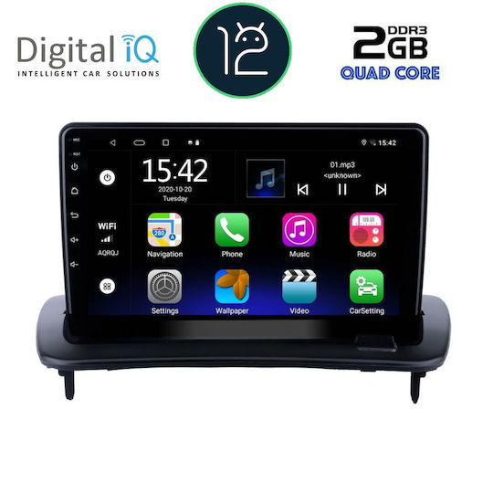 Digital IQ Car Audio System for Volvo C30 S40 2005-2013 Bluetooth USB AUX Wi-Fi GPS Apple CarPlay Android Auto with 9-Inch Touch Screen