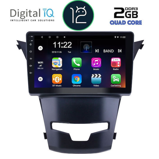 Digital IQ Car Audio System for Daewoo Korando Ssangyong Korando Korando 2014+ (Bluetooth/USB/AUX/WiFi/GPS/Apple-Carplay/Android-Auto/CD) with Touch Screen 9"