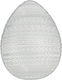 Inart Easter Plate Glass Transparent 22x17x3cm
