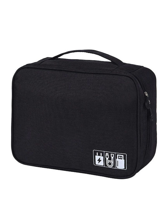 Toiletry Bag in Black color 24.5cm