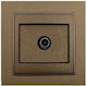 Mono Electric TV Antenna Socket Aerial in Bronze color 505-002336137