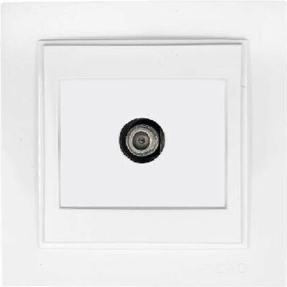 Mono Electric Πρίζα Κεραίας Τηλεόρασης Τερματική σε Λευκό χρώμα 505-001936138