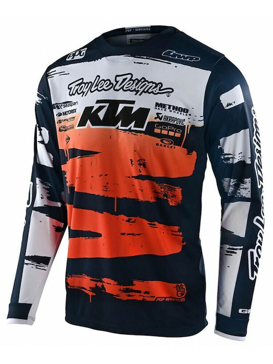 Troy Lee Designs GP KTM Team Ανδρική Μπλούζα Motocross Μακρυμάνικη Navy/Orange