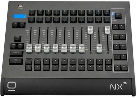 Obsidian NXP Wing DMX Controller Lichtkonsole mit 4 Steuerkanälen / 5 XLR-Eingänge und Verbindung USB (für PC)