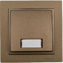 Mono Electric Despina Complete Wall Push Bell Button with Frame