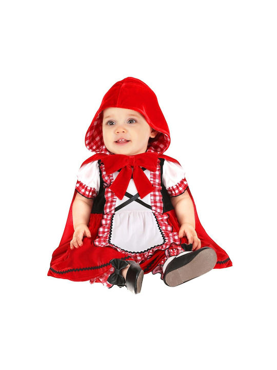 Domino Carnival Kids Costume Little Red Riding Hood for 12-24 Months