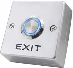 C Gate Μπουτόν Εξόδου με Πλαίσιο σε Ασημί Χρώμα CG-EB-53A