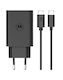 Motorola Charger with USB-C Port and Cable USB-C 68W Blacks (TurboPower)