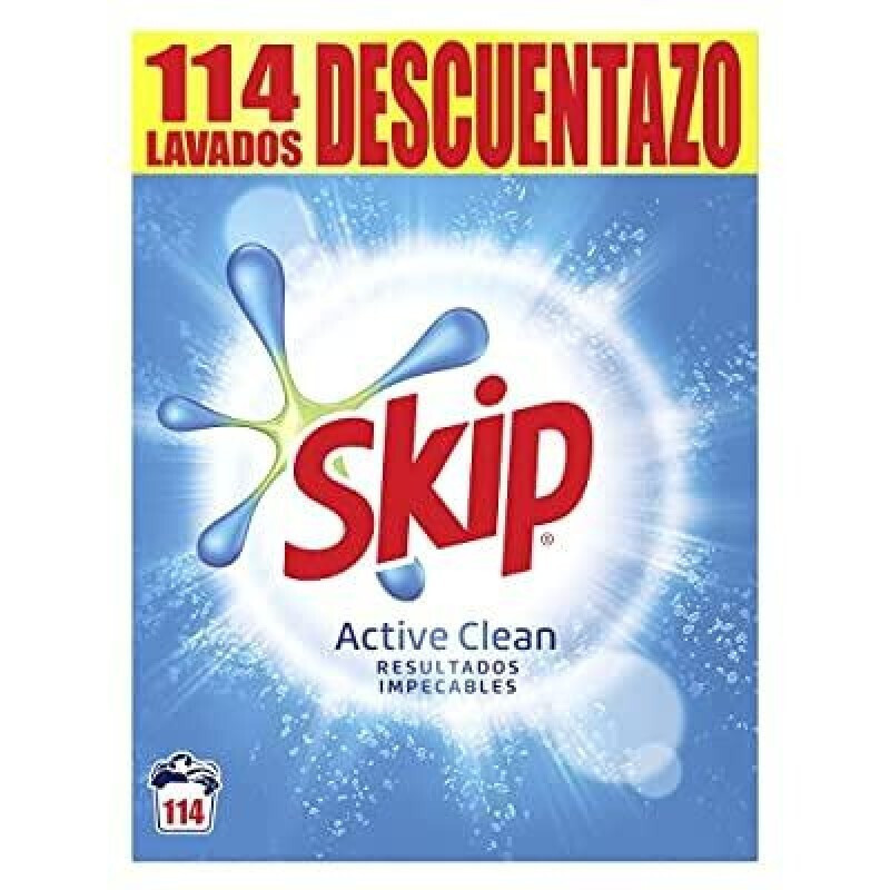 Skip Active Clean Απορρυπαντικό Ρούχων σε Σκόνη 6.84kg Skroutz.gr