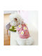 Animal Knitted Sweater Dog with Flowers in Pink color 42cm.
