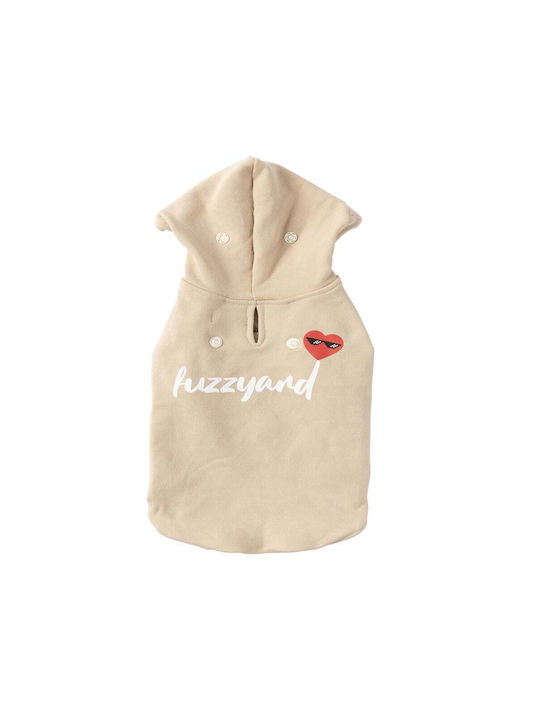 Fuzzyard Heartbreaker Dog Sweatshirt in Beige Color Size L