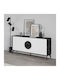 Sideboard Gora Wooden Black / White 180x35.6x82cm